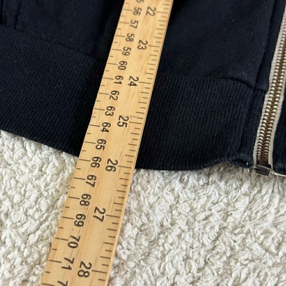 Marine layer Sweatshirt Womens Size XS zip up hoodie cotton Model Blend Black - Picture 9 of 11